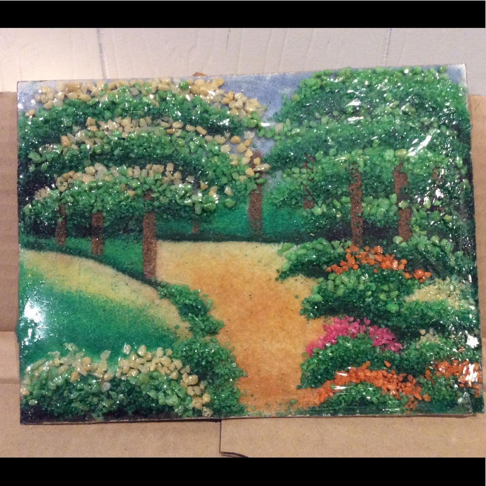 Gemstone wall art